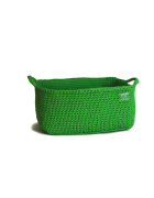 Pletena košara za knjige - zelena 2474