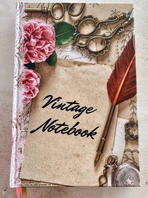 Rokovnik - Vintage Notebook Paper and Pen
