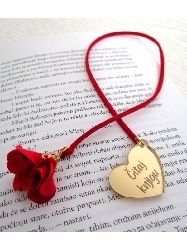 Bookmark - ZLATNO srce i CRVENI cvijet Čitaj knjigu, CRVENA vezica 3092