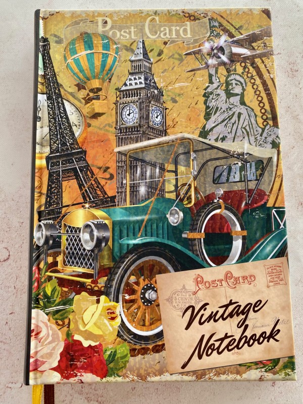 Rokovnik - Vintage Notebook "Old Car" 10998